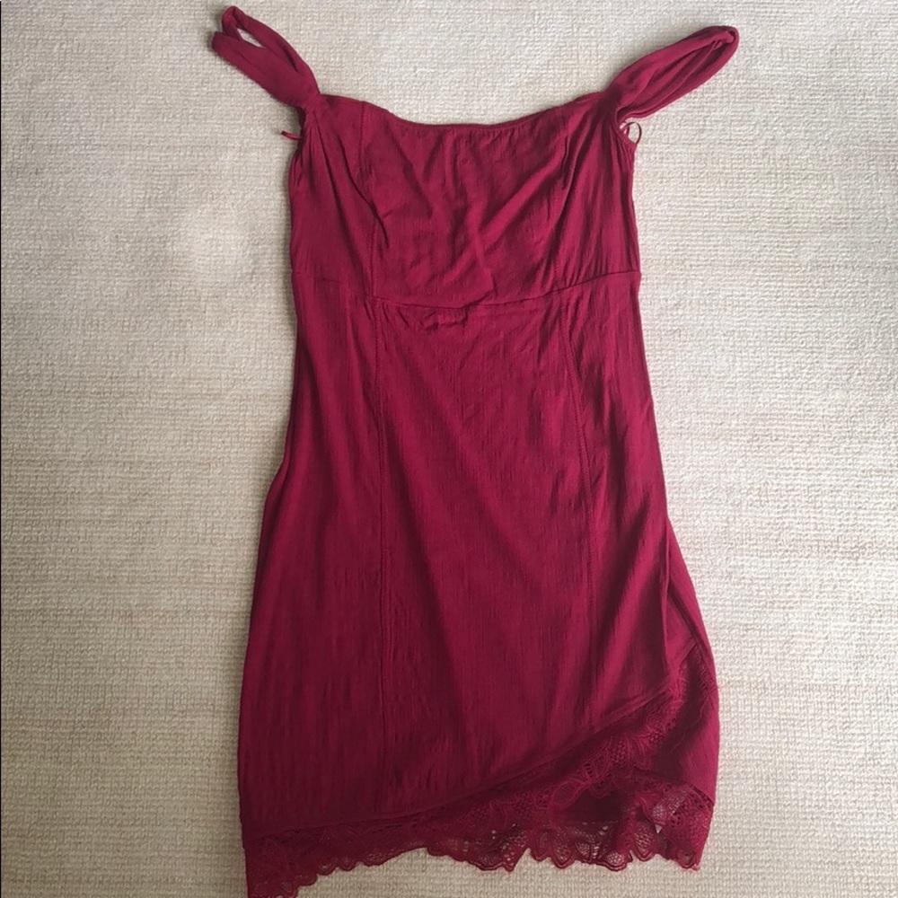 Free people dress off the shoulder lace